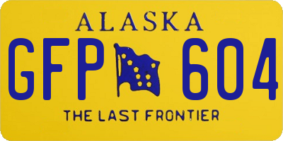 AK license plate GFP604