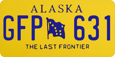 AK license plate GFP631