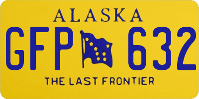 AK license plate GFP632