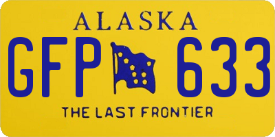 AK license plate GFP633