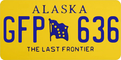 AK license plate GFP636