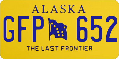 AK license plate GFP652