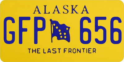 AK license plate GFP656