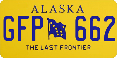 AK license plate GFP662