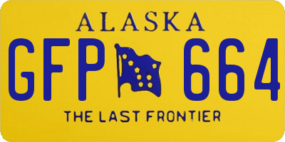 AK license plate GFP664