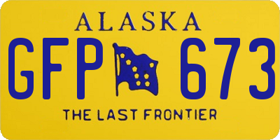 AK license plate GFP673