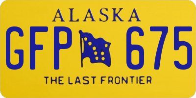 AK license plate GFP675