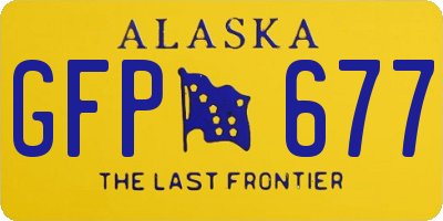 AK license plate GFP677