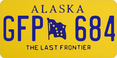 AK license plate GFP684