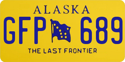 AK license plate GFP689