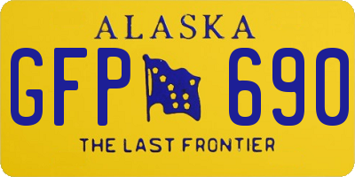 AK license plate GFP690