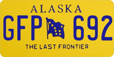 AK license plate GFP692