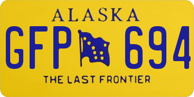AK license plate GFP694