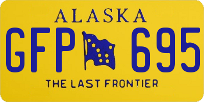 AK license plate GFP695