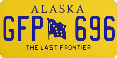 AK license plate GFP696