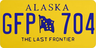 AK license plate GFP704