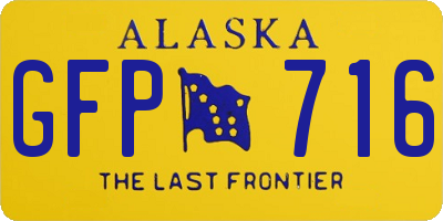 AK license plate GFP716