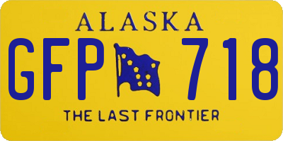AK license plate GFP718