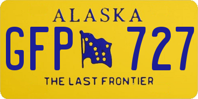 AK license plate GFP727
