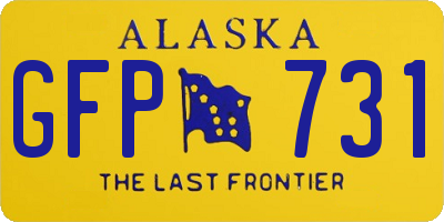 AK license plate GFP731