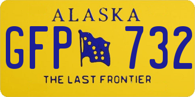 AK license plate GFP732