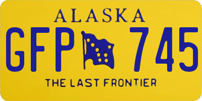 AK license plate GFP745