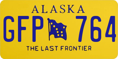 AK license plate GFP764