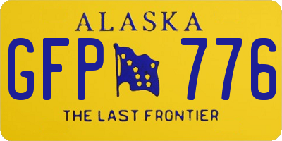 AK license plate GFP776