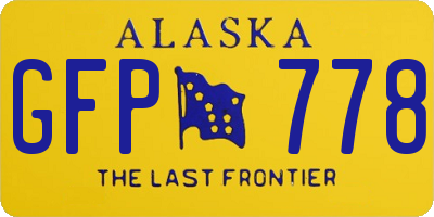 AK license plate GFP778