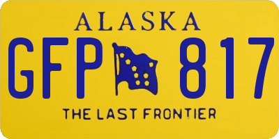 AK license plate GFP817