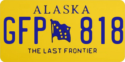AK license plate GFP818