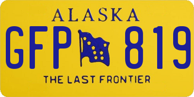 AK license plate GFP819
