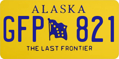 AK license plate GFP821