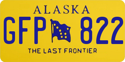 AK license plate GFP822