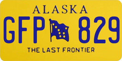 AK license plate GFP829