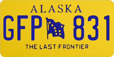 AK license plate GFP831