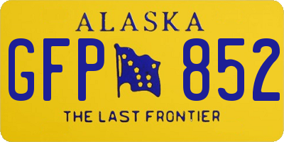 AK license plate GFP852