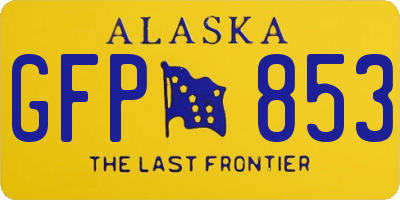 AK license plate GFP853