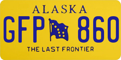 AK license plate GFP860