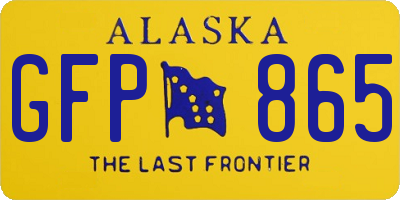AK license plate GFP865