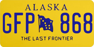 AK license plate GFP868