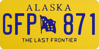 AK license plate GFP871