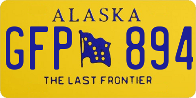 AK license plate GFP894