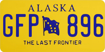 AK license plate GFP896