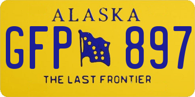 AK license plate GFP897