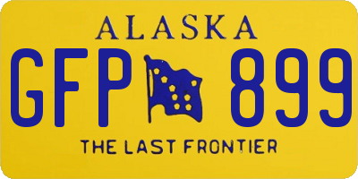 AK license plate GFP899