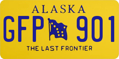 AK license plate GFP901