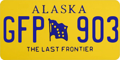 AK license plate GFP903
