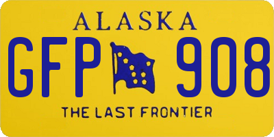 AK license plate GFP908