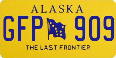 AK license plate GFP909
